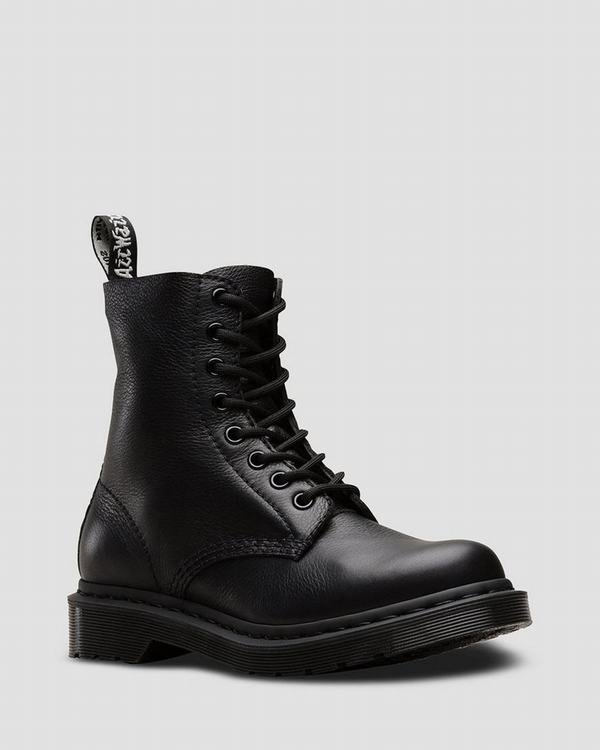 Dr Martens Dámské Kotníkové Boty Mono 1460 Pascal Virginia Černé, CZ-726853